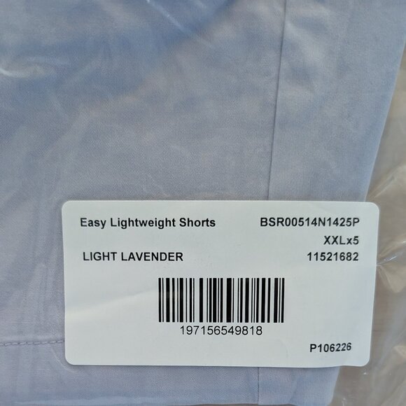 NWT Bonobos Easy Lightweight Shorts Light Lavender XXL 5” Inseam Summer Golf - Picture 7 of 8